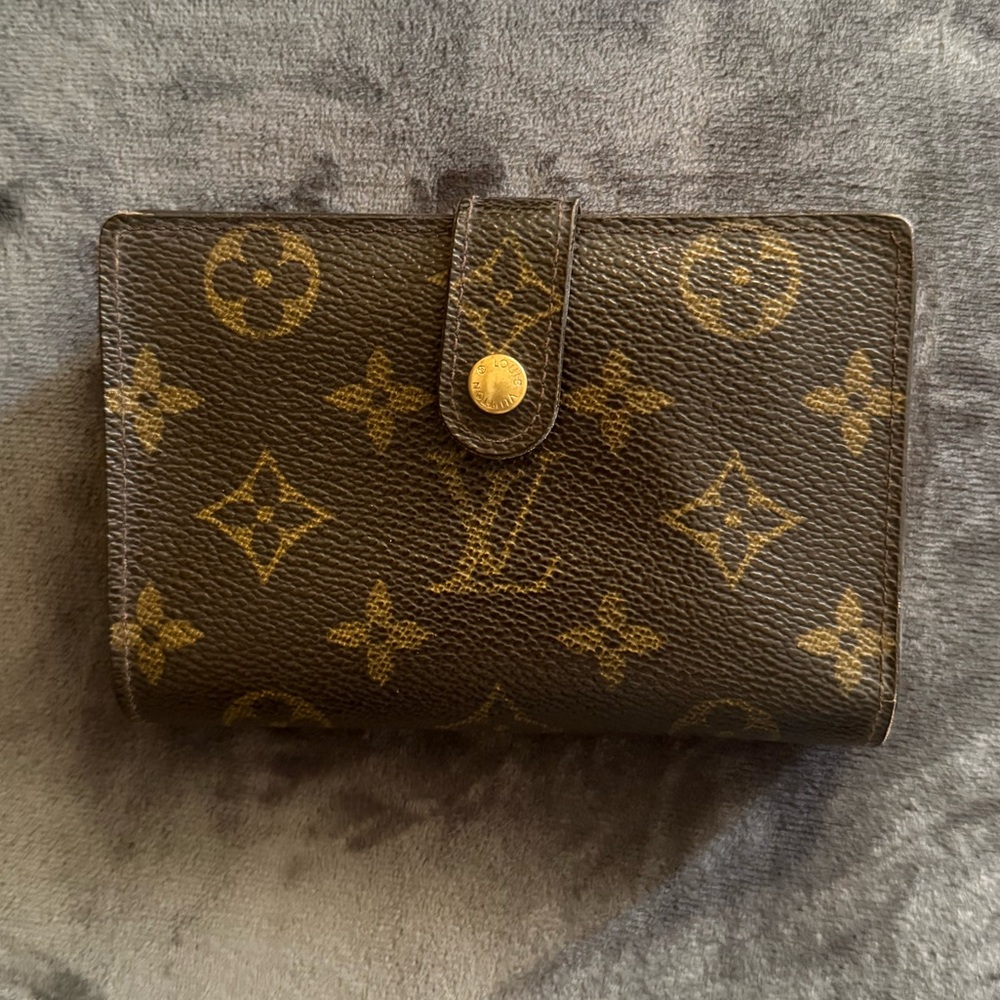 Louis Vuitton Monogram Wallet in Brown and Gold